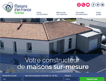 Tablet Screenshot of maisons-france-atlantique.com